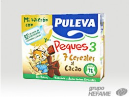 Imagen del producto Puleva peques 3 con 7 cereales y cacao pack 3x200ml