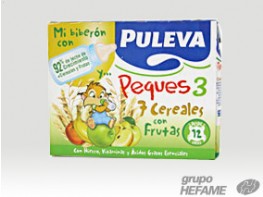 Imagen del producto Puleva peques 3 con 7 cereales y fruta pack 3x200ml